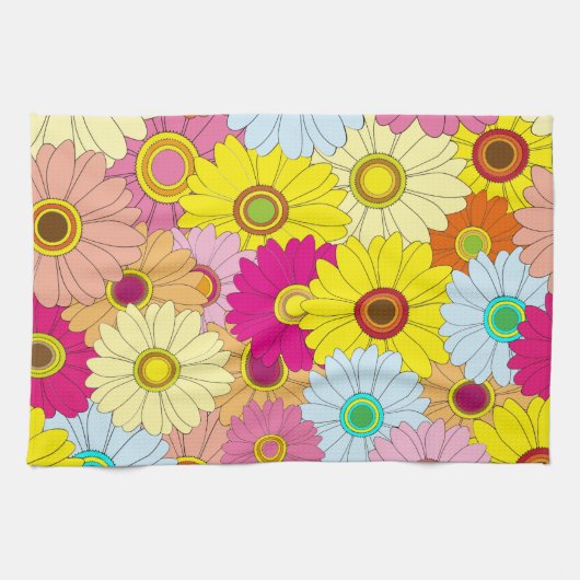 florvormig patroon theedoek (Horizontaal)