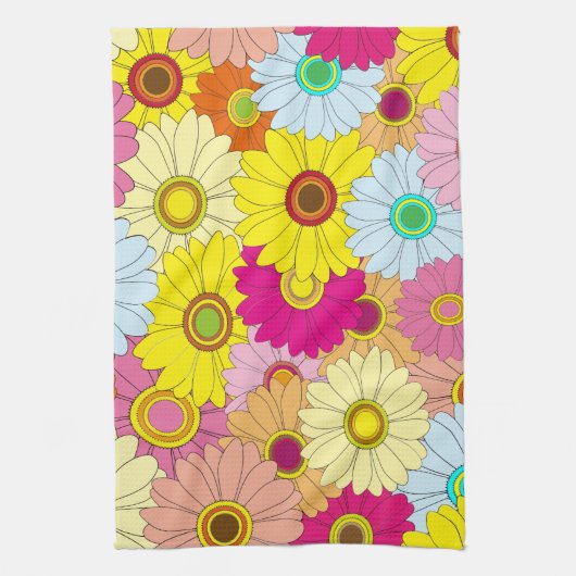 florvormig patroon theedoek (Verticaal)