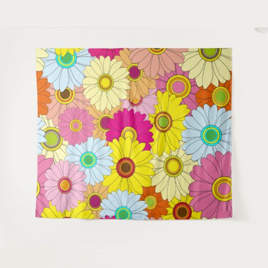 florvormig patroon wandkleed (Voorkant (horizontaal))