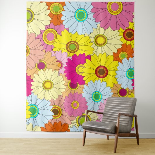 florvormig patroon wandkleed (In situ)