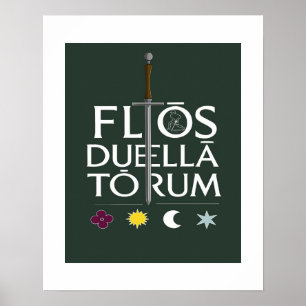 Flos Duellatorum Green Edition – Middeleeuwse Zwaa Poster