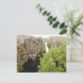 Flosagja Canyon Iceland Postcard Briefkaart (Staand voorkant)