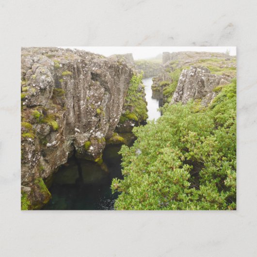 Flosagja Canyon Iceland Postcard Briefkaart (Voorkant)