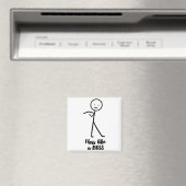 Floss als een baas Stick Figure Stickman Doodle Pr Magneet (Insitu (Vaatwasser))