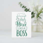 Floss als een boog briefkaart (Staand voorkant)