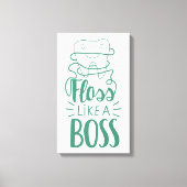 Floss als een boog canvas afdruk (Voorkant)