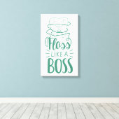 Floss als een boog canvas afdruk (Insitu (Houten vloer))