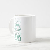 Floss als een boog koffiemok (Voorkant links)