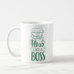 Floss als een boog koffiemok