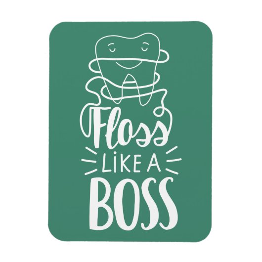 Floss als een boog magneet (Verticaal)