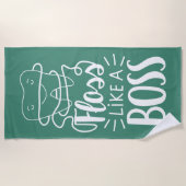 Floss als een boog strandlaken (Voorkant)