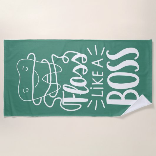 Floss als een boog strandlaken (Voorkant)