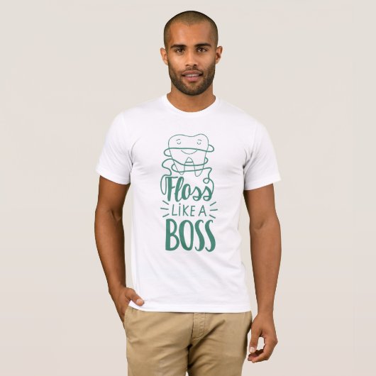 Floss als een boog t-shirt (Voorkant volledig)