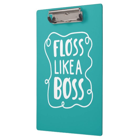 Floss als een boog | Tandheelkundige zin Klembord (Links)