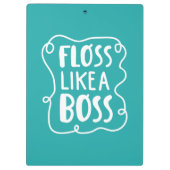 Floss als een boog | Tandheelkundige zin Klembord (Achterkant)