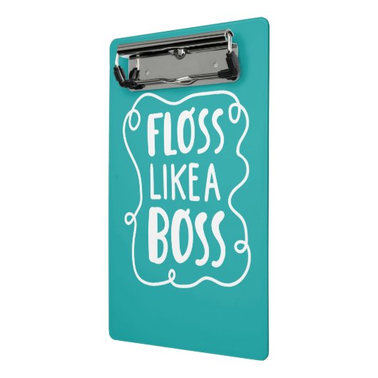 Floss als een boog | Tandheelkundige zin Mini Klembord (Angled2)