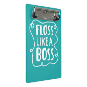 Floss als een boog | Tandheelkundige zin Mini Klembord (Schuin)