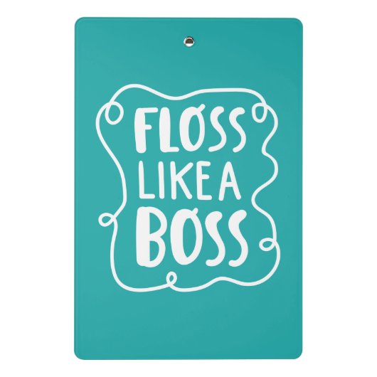 Floss als een boog | Tandheelkundige zin Mini Klembord (Achterkant)