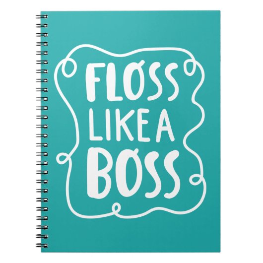 Floss als een boog | Tandheelkundige zin Notitieboek (Voorkant)