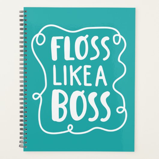 Floss als een boog | Tandheelkundige zin Planner (Voorkant)