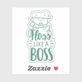 Floss als een Boss Sticker (Vel)