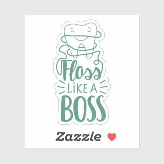 Floss als een Boss Sticker (Vel)