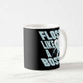 Floss as a boss Dentist Dental Assistant Teeth Koffiemok (Voorkant rechts)