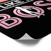 Floss as a boss Dentist Dental Assistant Teeth Poster (Hoek)