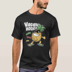 Floss Dance Pineapple Vacay Mode Aloha Hawaii Pull T-shirt
