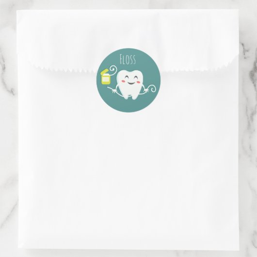 Floss Dentist (vel van 20) Sticker (Tas)