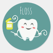 Floss Dentist (vel van 20) Sticker (Voorkant)