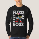Floss Like A Boss Flossing Egg Sunglasses Happy Ea T-shirt (Voorkant)