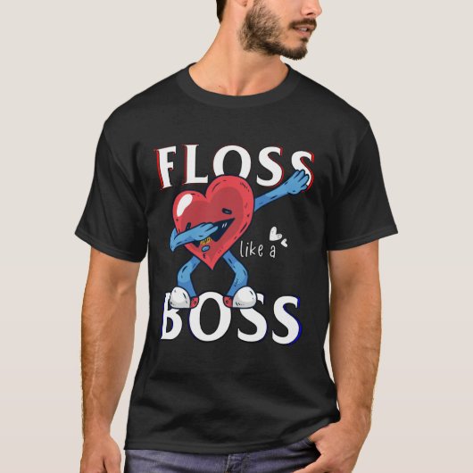 Floss Like A Boss Valentines Shirts for Boys Gifts (Voorkant)