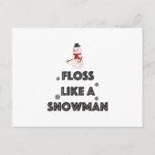 Floss like a Snowman Dance Funny Kerstmis Briefkaart (Voorkant)