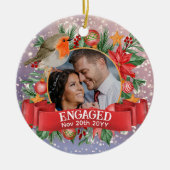 Floss PHOTO  Tree Decoration Gepersonaliseerd Keramisch Ornament (Voorkant)