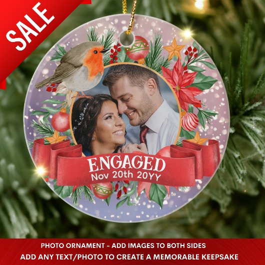 Floss PHOTO  Tree Decoration Gepersonaliseerd Keramisch Ornament