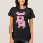 Floss Pig Dance Boys Flossen Swine Lover Gift T-shirt (Voorkant)