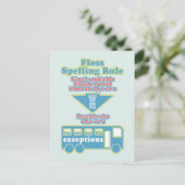 Floss Rule Phonics leren van de Engelse taal Briefkaart (Staand voorkant)