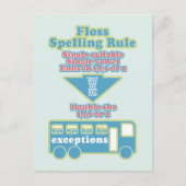 Floss Rule Phonics leren van de Engelse taal Briefkaart (Voorkant)