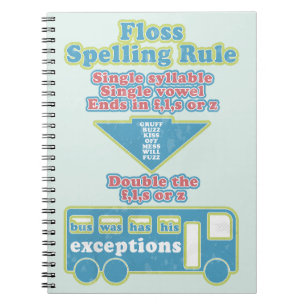 Floss Rule Phonics leren van de Engelse taal Notitieboek