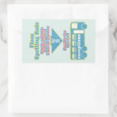 Floss Rule Phonics leren van de Engelse taal Rechthoekige Sticker (Tas)