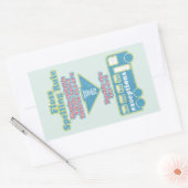 Floss Rule Phonics leren van de Engelse taal Rechthoekige Sticker (Envelop)