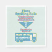 Floss Rule Phonics leren van de Engelse taal Servet (Voorkant)