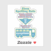 Floss Rule Phonics leren van de Engelse taal Sticker (Vel)