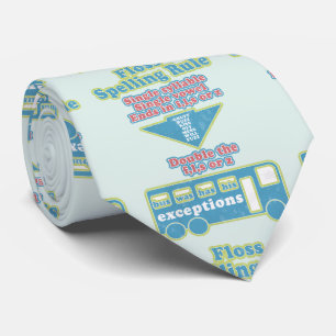 Floss Rule Phonics leren van de Engelse taal Stropdas