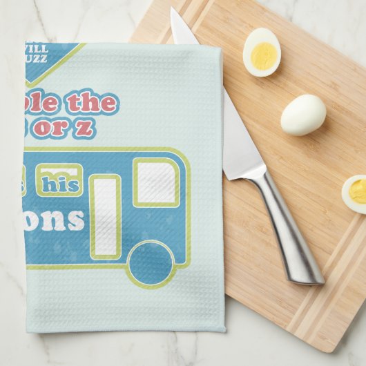 Floss Rule Phonics leren van de Engelse taal Theedoek (Quarter Fold)