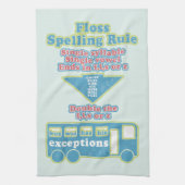 Floss Rule Phonics leren van de Engelse taal Theedoek (Verticaal)