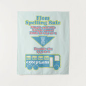 Floss Rule Phonics leren van de Engelse taal Wandkleed (Voorkant)