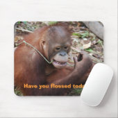 Floss Teeth Dental Care Humor Muismat (Met muis)