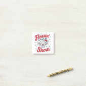 Flossen door de sneeuw Grappige Kerstmis Post-it® Notes (Op bureau)
